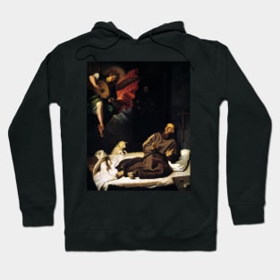 St Francis of Assisi Angel Visitation Hoodie